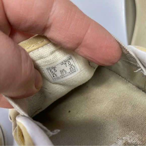 Vans yellow checkered slip on sneakers unisex sizing - Picture 8 of 8